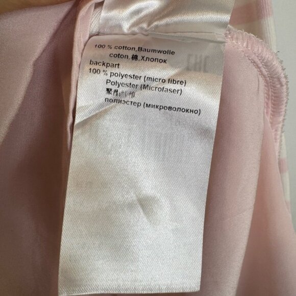 Marc Cain Pink White Striped mix media Women's Top - Picture 7 of 8